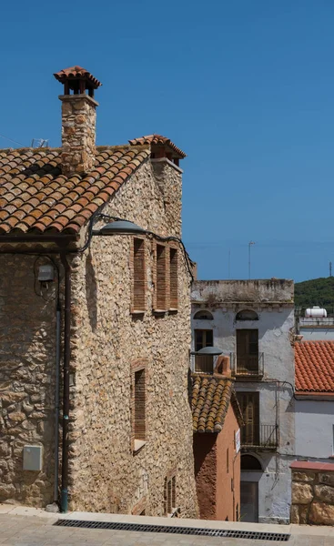Calafell Tarragona Spain Липня 2019 Середньовічні Вулиці Калафелі — стокове фото
