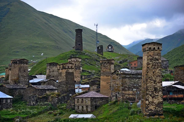 Svanetian towers, Georgia — Stock Photo, Image