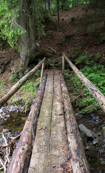 Holzbrücke — Stockfoto