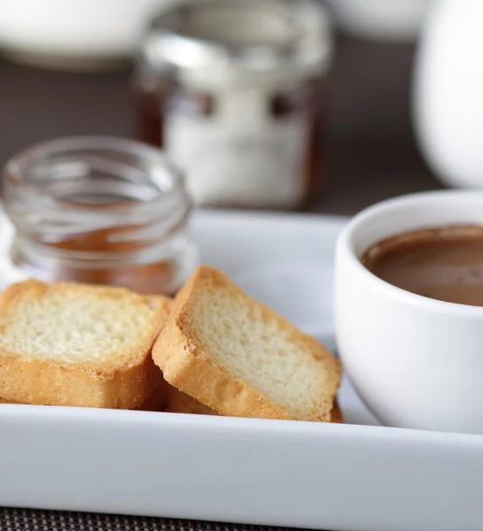 Coffee and toast — Stock Photo, Image
