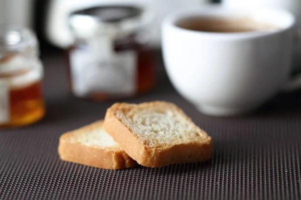 커피와 토스트 — 스톡 사진