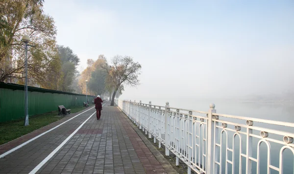 Утро на набережной — стоковое фото