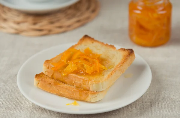 Toast and Marmalade — Stock Photo, Image