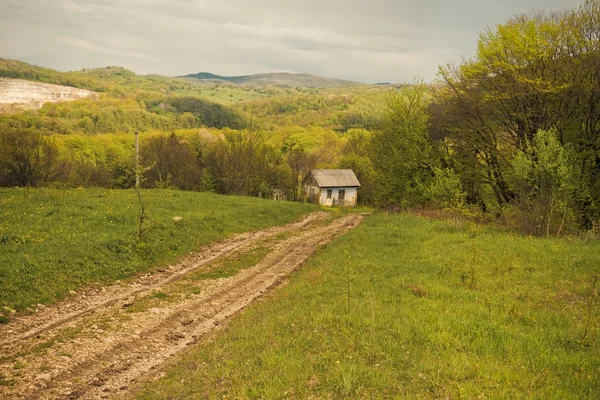 Weg zum Haus — Stockfoto