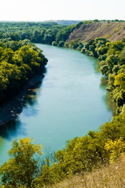 Nehirle yaz manzarası