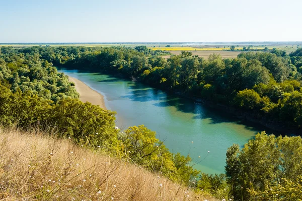 Paisaje de verano con el río —  Fotos de Stock