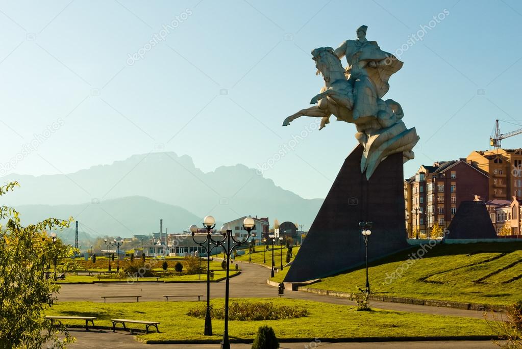 City landscape. Vladikavkaz, Ossetia