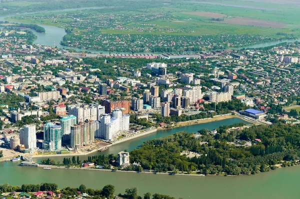 Weergave van de stad van Krasnodar — Stockfoto