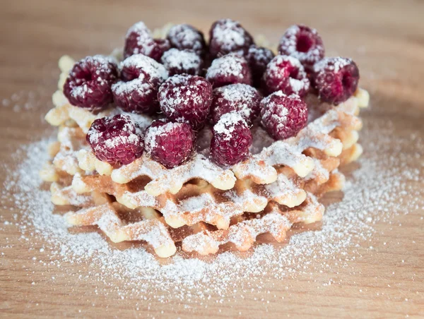 Waffle com bagas — Fotografia de Stock