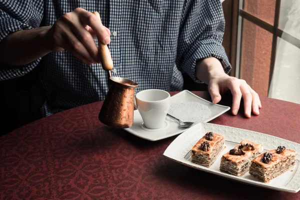 Türk kahvesi hizmet