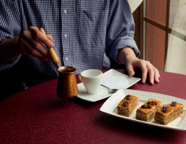 Türk kahvesi hizmet