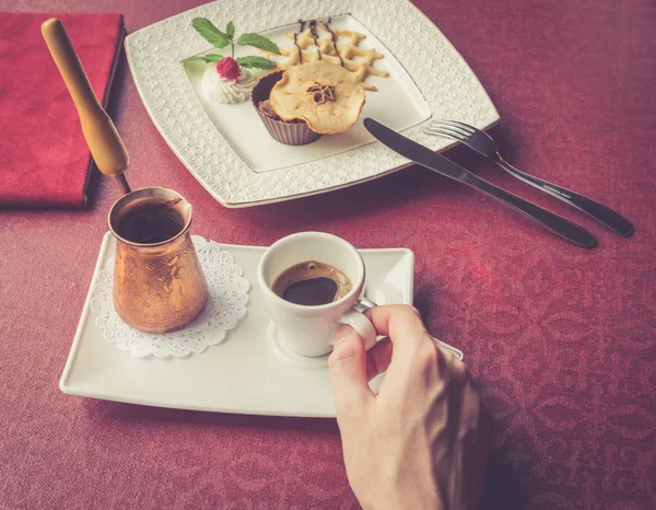 Serviço de café turco — Fotografia de Stock