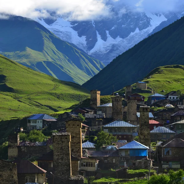 Villaggio di Ushguli. Georgia — Foto Stock