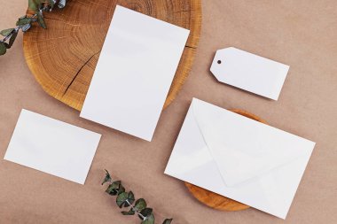 Doğal malzemelerle markalaştırma şablonu