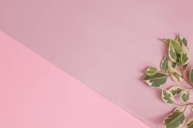 Pembe tonlarda soyut geometrik kağıt arkaplan