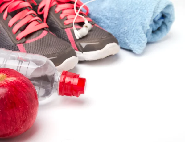 Equipo de fitness aislado sobre fondo blanco — Foto de Stock