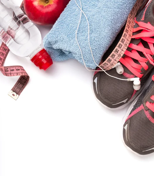 Fitness equipment isolated on white background — Stock Photo, Image