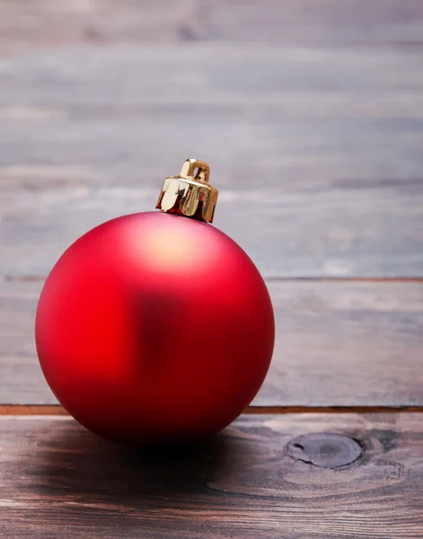 Red christmas ball — Stock Photo, Image