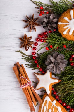 Noel natürmort. Görünümü.