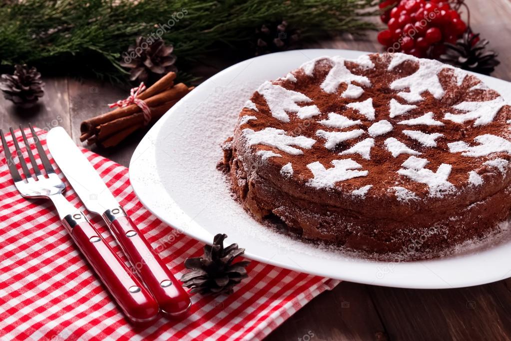 Chocolate Christmas cake