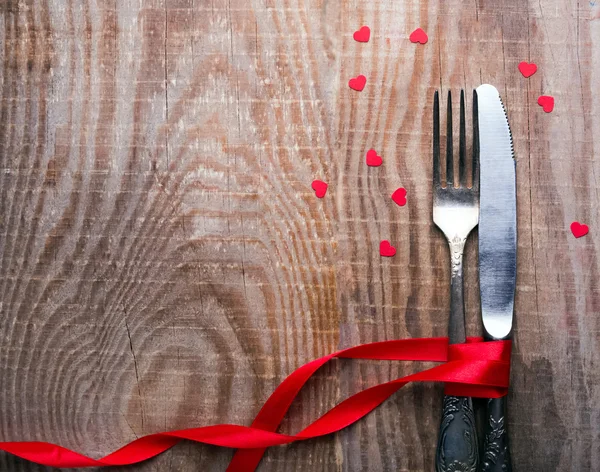 Valentijnsdag tafelschikking — Stockfoto
