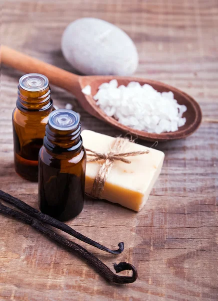 Spa still life on the wooden background — Stock Photo, Image