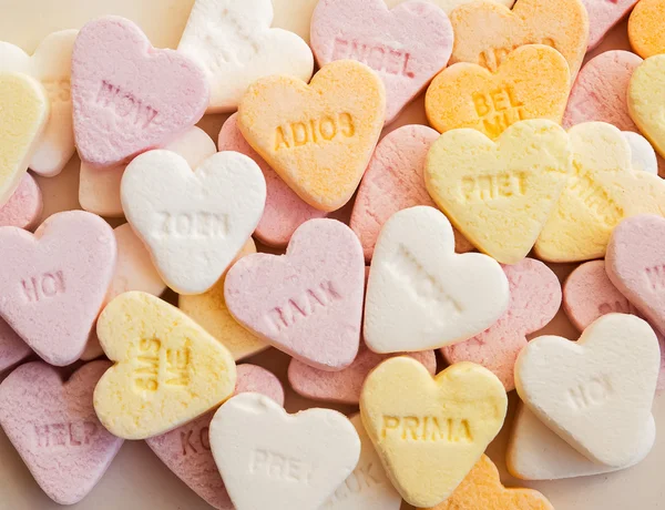 Dulces shugar en forma de corazón — Foto de Stock