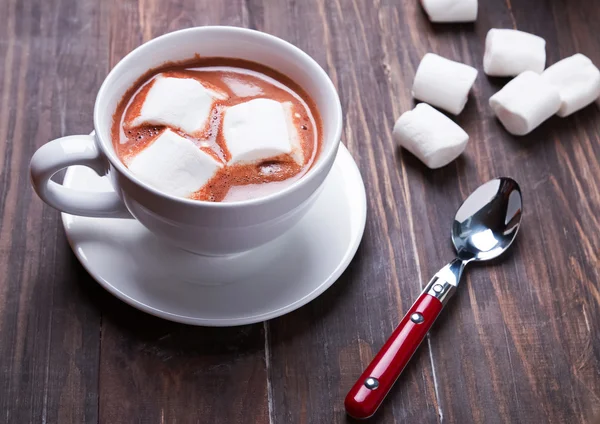 Cup of hot cocoa with marshmallows Stock Picture