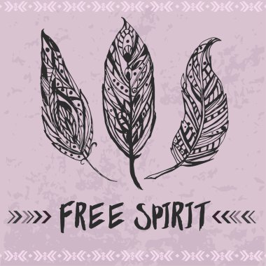 Elle çizilmiş eşarplı şablonu