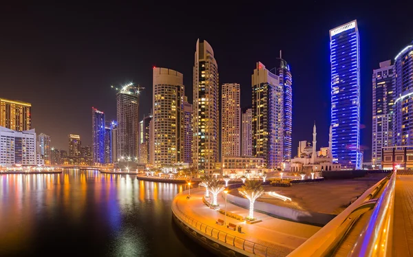 Dubai Marina nuit — Photo