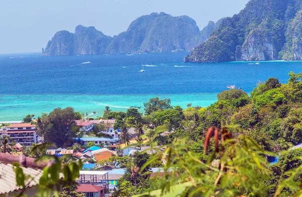 Punto di vista Koh Phi Phi Don beach — Foto Stock