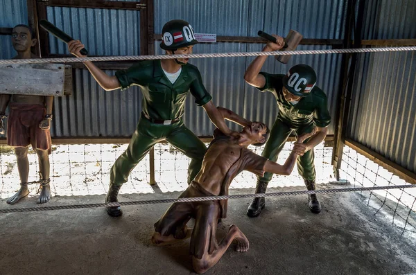 Vězeňská Stráž Vězeňská Vietnamština Kokosovém Vězení Phu Quoc Island Vietnam — Stock fotografie