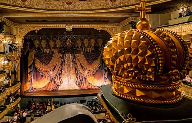 Mariinsky Tiyatrosu, Saint Petersburg, Rusya 'da tarihi opera ve bale tiyatrosu: Saint-Petersburg, Rusya, 07 Temmuz 2014