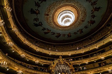 Saint-Petersburg, Russia, July 07, 2014: Mariinsky Theatre, historic theatre of opera and ballet in Saint Petersburg, Russia. Opened in 1860. Tourist attractions in Saint Petersburg clipart