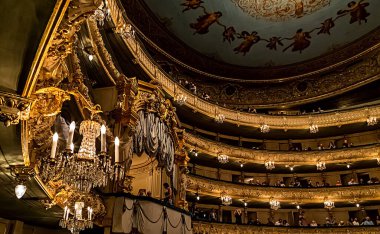 Mariinsky Tiyatrosu, tarihi opera ve bale tiyatrosu: Saint-Petersburg, Rusya, Temmuz 07, 2014