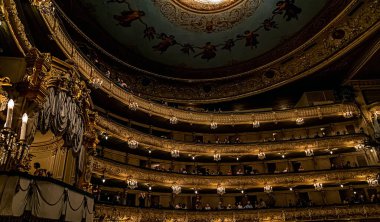Mariinsky Tiyatrosu, tarihi opera ve bale tiyatrosu: Saint-Petersburg, Rusya, Temmuz 07, 2014