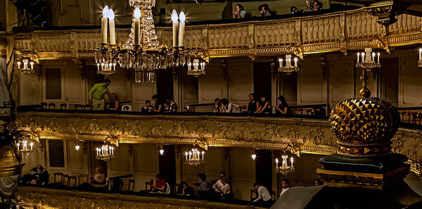 Mariinsky Theatre, historic theatre of opera and ballet: Saint-Petersburg, Russia, July 07, 2014
