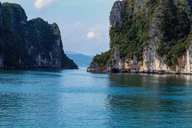 Ha Long Bay Panorama Dağı Vietnam