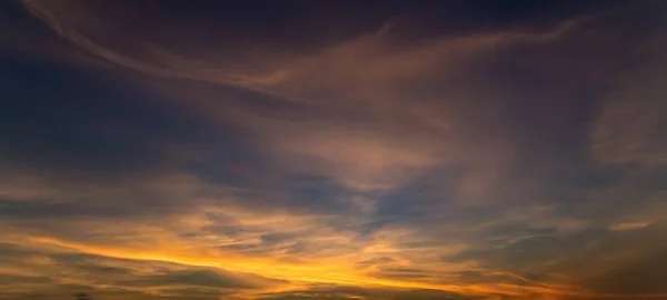Sky Sunset Sunrise Background Cloud Yellow Cloudy Light Morning Nature — Stock Photo, Image