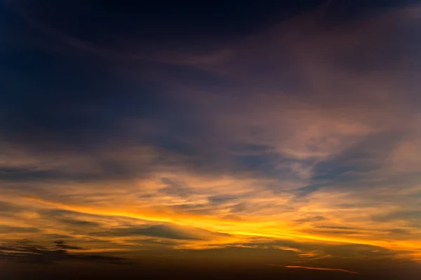 Nuvens Céu Exposição Fundo Por Sol — Fotografia de Stock