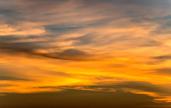 Небо Хмарним Заходом Сонця Небесний Сонячний Колір Який Фон — стокове фото