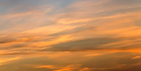 Nuvens Céu Exposição Fundo Por Sol — Fotografia de Stock