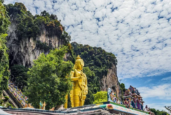 Estatua Lord Murugan Cuevas Batu Kuala Lumpur Atracción Turística Colina — Foto de Stock