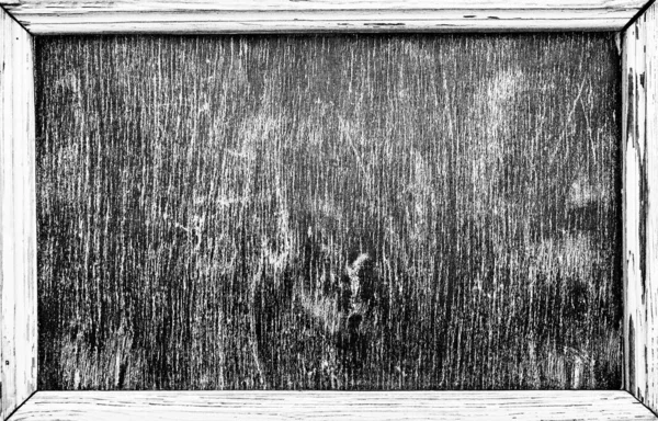 空白的黑人学校黑板纹理 学校董事会背景 经风吹日晒的木制白灰色污垢板背景 — 图库照片