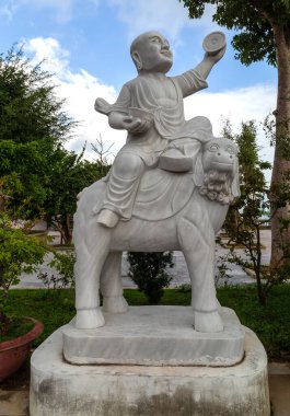 18 Arhat mermer heykel Linh Ung Pagoda, Da Nang, Vietnam