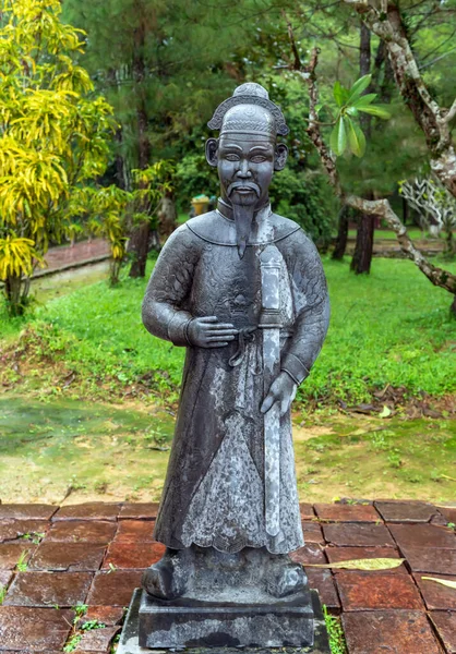 Statues Gardien Tombeau Royal Khai Dinh Hue Vietnam — Photo