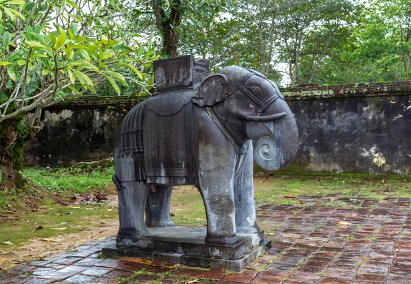 Královská Hrobka Khai Dinh Hue Vietnam Sloní Socha — Stock fotografie