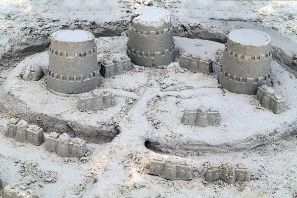 sand castle on the sea beach