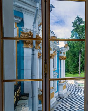 Hermitage Pavyonu İçişleri Tören Salonu, Tsarskoye Selo Puşkin. St. Petersburg 'da. RUSSIA, 3 Haziran 2014