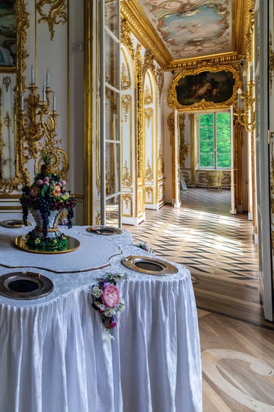 Eremitage Pavillon Interieur Mechanischer Tisch Esszimmer Zentraler Teil Des Zeremoniensaals — Stockfoto